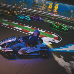 Utilisation du nitro par un joueur en BattleRace BattleKart